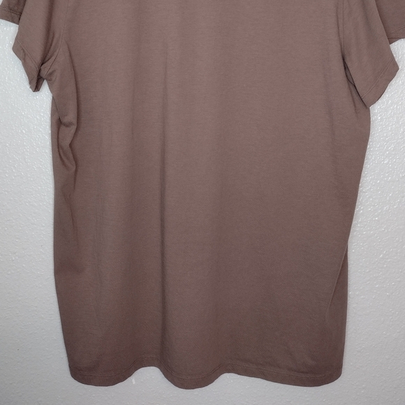 Everlane Men's Brown Organic Cotton Casual V-Neck Short Sleeve Shirt Size XXL - Picture 6 of 12